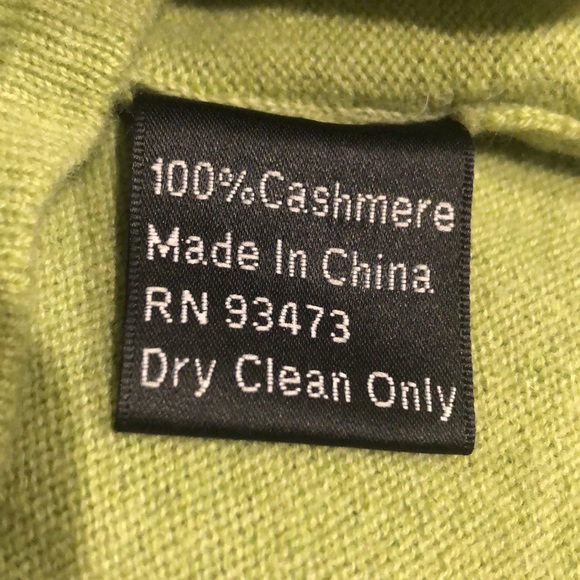 Cashmere Set PURE AMICI Ombre in green Sz L/XL(hooded cardigan/tanktop) - Picture 6 of 11